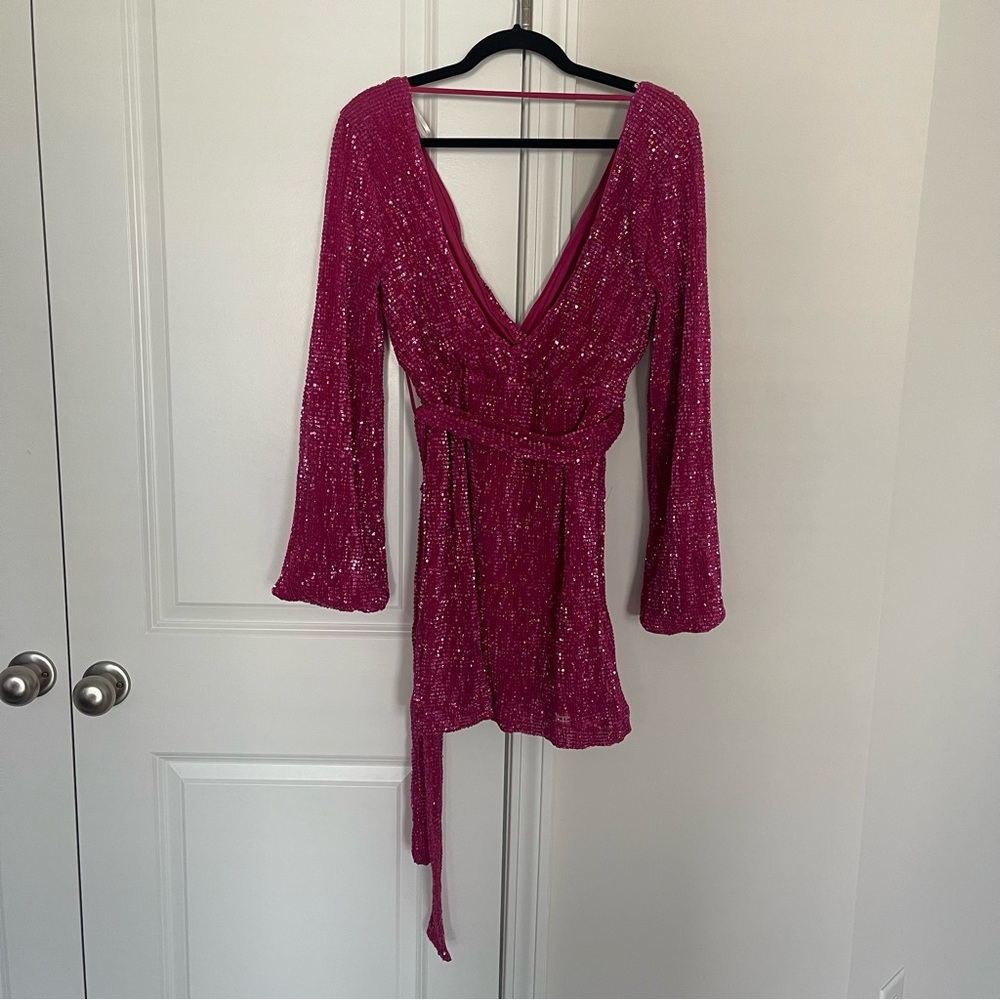 Hello Molly Pink Mini Dress - Picture 5 of 8